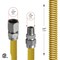Flextron Gas Line Hose 5/8'' O.D.x24'' Len 3/4" FIPx1/2" MIP Fittings Yellow Coated Stainless Steel Flexible FTGC-YC12-24Q - alternate 2